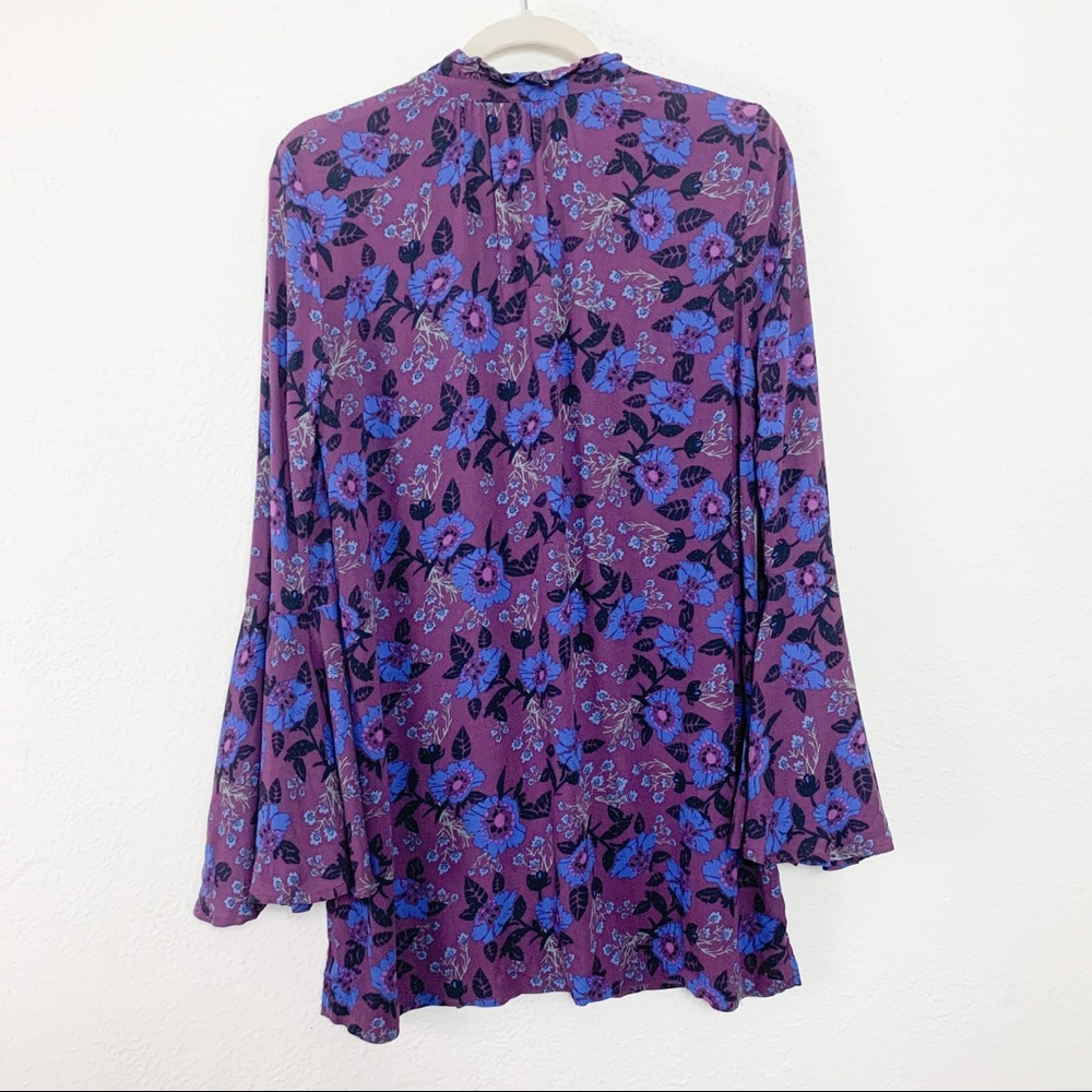 Free People Magic Mystery Floral Tunic Bell Sleeve - Picture 8 of 8